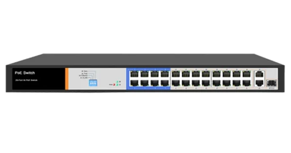 DSS DSAI6024 PoE-коммутатор 24x1Gбит/с; 2х1Gбит/с combo