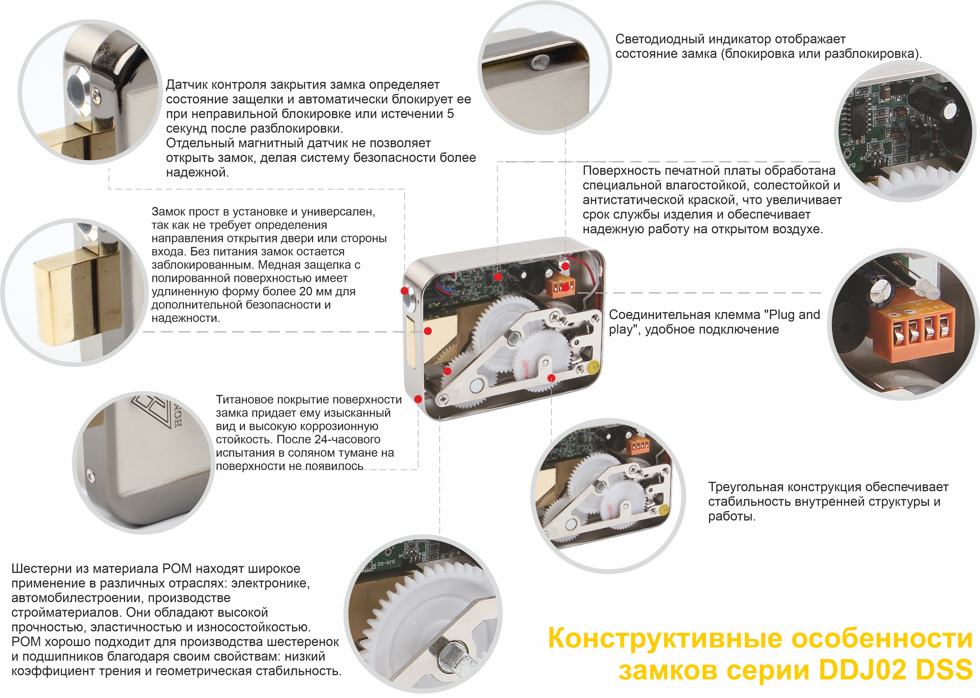 конструктивные особенности электромеханических замков DSS